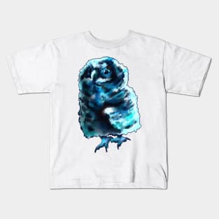 Baby Blue Owl Kids T-Shirt